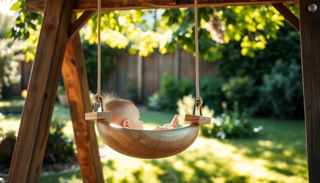 infant swing for swing set outdoor wood